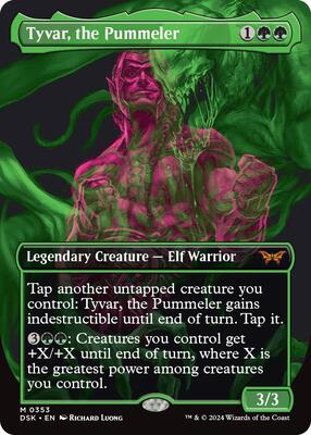 Magic: The Gathering,Duskmourn: House of Horror,Tyvar, the Pummeler (Showcase) - 353,Foil,Mythic,Near Mint