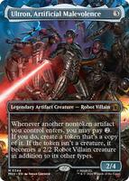 Magic: The Gathering,Marvel Super Heroes,Ultron, Artificial Malevolence (Borderless) (0344),Normal,Mythic,Near Mint