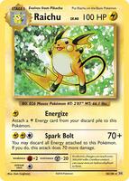 Pokemon,XY - Evolutions,Raichu - 36/108,Holofoil,Holo Rare,Near Mint