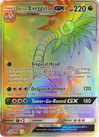Pokemon,SM - Crimson Invasion,Alolan Exeggutor GX (Secret) - 118/111,Holofoil,Secret Rare,Near Mint
