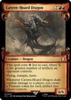 Magic: The Gathering,Commander: The Lord of the Rings: Tales of Middle-earth,Cavern-Hoard Dragon (Showcase Scrolls) - 433,Foil,Rare,Near Mint