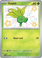 Pokemon,SV: Paldean Fates,Oddish - 092/091,Holofoil,Shiny Rare,Near Mint
