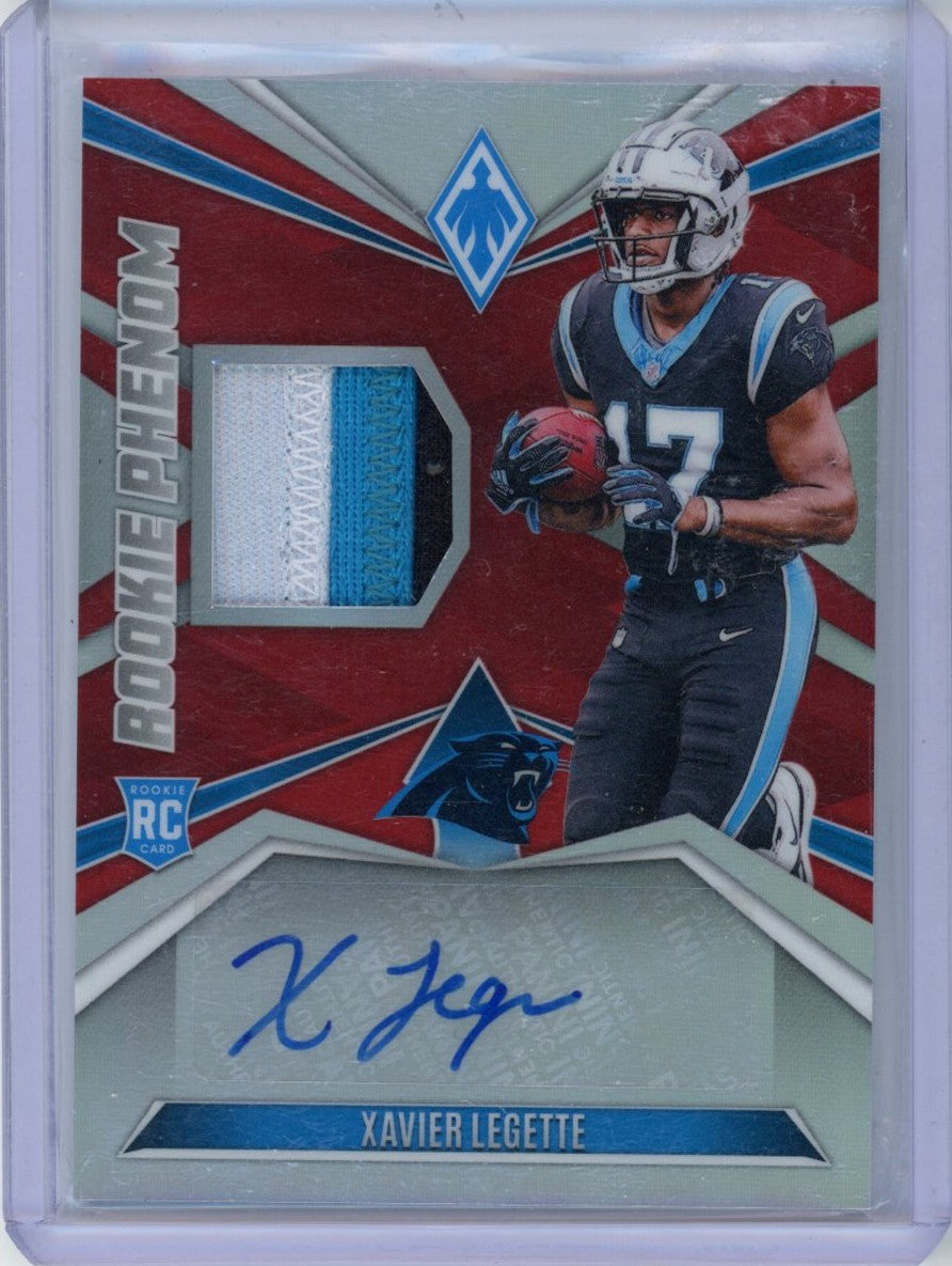 Panini 2024 Panini Phoenix,2024 Panini Phoenix,Xavier Legette - RPJA-XLE,Rookie Phenoms Jersey Autographs Red