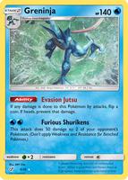 Pokemon,Detective Pikachu,Greninja - 9/18,Holofoil,Holo Rare,Lightly Played