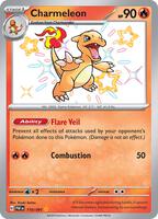 Pokemon,SV: Paldean Fates,Charmeleon - 110/091,Holofoil,Shiny Rare,Near Mint
