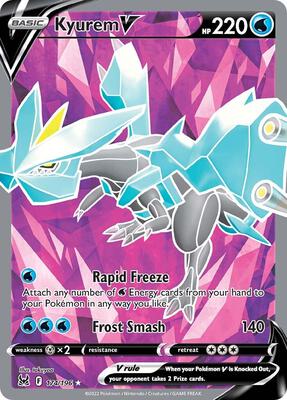 Pokemon,SWSH11: Lost Origin,Kyurem V (Full Art) - 174/196,Holofoil,Ultra Rare,Near Mint