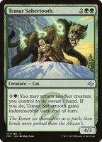Magic: The Gathering,Fate Reforged,Temur Sabertooth - 141,Foil,Uncommon,Near Mint