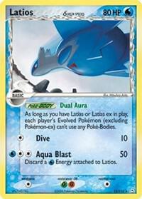 Pokemon,EX Holon Phantoms,Latios - 012/110 (Delta Species),Holofoil,Holo Rare,Damaged