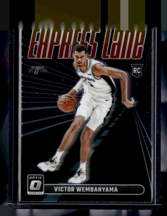 Optic 2023-24 Donruss Optic,2023-24 Donruss Optic,Victor Wembanyama - 8,Express Lane Purple