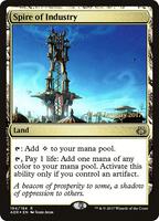 Magic: The Gathering,Prerelease Cards,Spire of Industry - 184,Foil,Rare,Near Mint