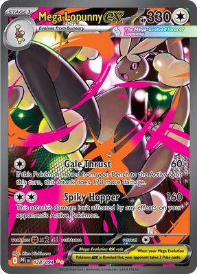 Pokemon,ME02: Phantasmal Flames,Mega Lopunny ex - 128/094,Holofoil,Special Illustration Rare,Near Mint