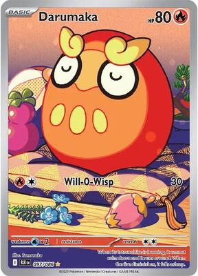 Pokemon,SV: Black Bolt,Darumaka - 097/086,Holofoil,Illustration Rare,Lightly Played