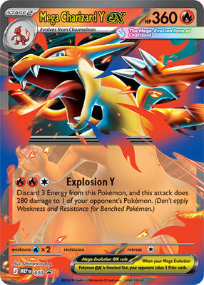 Pokemon,ME: Mega Evolution Promo,Mega Charizard Y ex - 030,Holofoil,Promo,Near Mint
