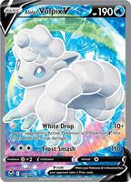 Pokemon,SWSH12: Silver Tempest,Alolan Vulpix V (Full Art) - 173/195,Holofoil,Ultra Rare,Near Mint