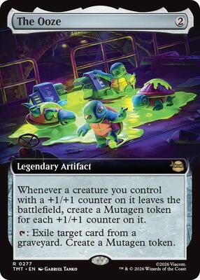 Magic: The Gathering,Teenage Mutant Ninja Turtles,The Ooze (Extended Art) - 277,Foil,Rare,Near Mint