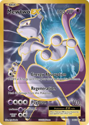 Pokemon,XY - Evolutions,Mewtwo EX (Full Art) - 103/108,Holofoil,Ultra Rare,Heavily Played