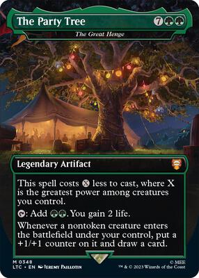 Magic: The Gathering,Commander: The Lord of the Rings: Tales of Middle-earth,The Party Tree - The Great Henge - 348,Foil,Mythic,Lightly Played