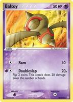 Pokemon,EX Holon Phantoms,Baltoy - 59/110,Reverse Holofoil,Common,Damaged