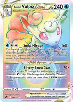 Pokemon,SWSH12: Silver Tempest,Alolan Vulpix VSTAR (Secret) - 197/195,Holofoil,Secret Rare,Near Mint