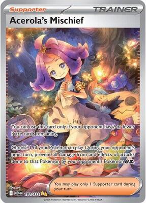 Pokemon,ME01: Mega Evolution,Acerola's Mischief - 183/132,Holofoil,Special Illustration Rare,Near Mint