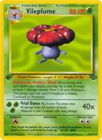 Pokemon,Jungle,Vileplume (31) - 31/64,Unlimited,Rare,Moderately Played