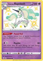 Pokemon,Shining Fates: Shiny Vault,Galarian Rapidash - SV048/SV122,Holofoil,Shiny Holo Rare,Near Mint