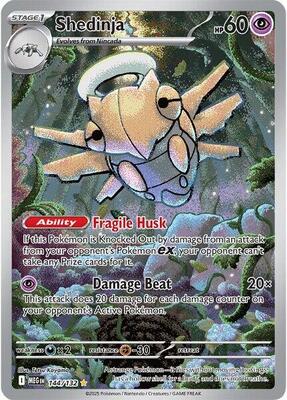 Pokemon,ME01: Mega Evolution,Shedinja - 144/132,Holofoil,Illustration Rare,Near Mint