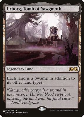 Magic: The Gathering,The List Reprints,Urborg, Tomb of Yawgmoth - 254/254,Normal,Rare,Moderately Played