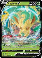 Pokemon,SWSH07: Evolving Skies,Leafeon V - 007/203,Holofoil,Ultra Rare,Near Mint