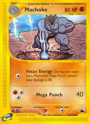 Pokemon,Skyridge,Machoke - 038/144,Reverse Holofoil,Uncommon,Moderately Played