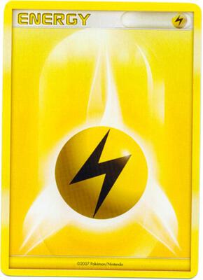 Pokemon,League & Championship Cards,Lightning Energy (2007-2008 League Promo),Holofoil,Promo,Moderately Played