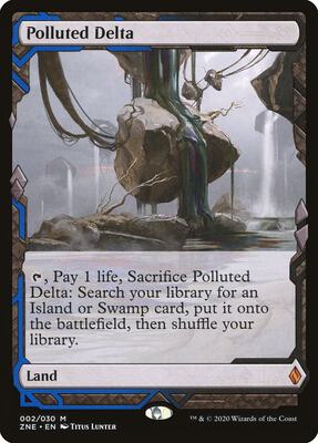 Magic: The Gathering,Zendikar Rising Expeditions,Polluted Delta - 2,Normal,Mythic,Lightly Played