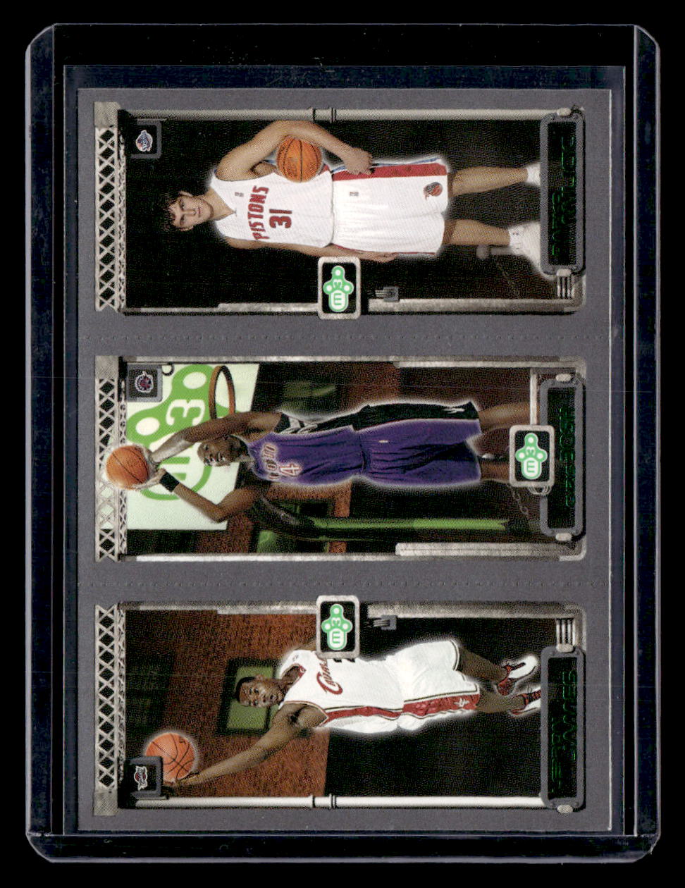 Topps 2003-04 Topps Rookie Matrix,2003-04 Topps Rookie Matrix,LeBron James / Chris Bosh / Darko Milicic - 111 / 114 / 112,NM