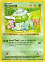 Pokemon,Base Set (Shadowless),Bulbasaur - 044/102,Unlimited,Common,Heavily Played