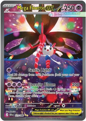 Pokemon,ME04: Chaos Rising,Mega Floette ex - 117/086,Holofoil,Special Illustration Rare,Near Mint