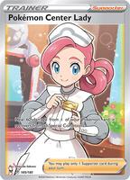 Pokemon,SWSH04: Vivid Voltage,Pokemon Center Lady (Full Art) - 185/185,Holofoil,Ultra Rare,Near Mint