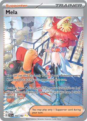 Pokemon,SV04: Paradox Rift,Mela - 254/182,Holofoil,Special Illustration Rare,Near Mint