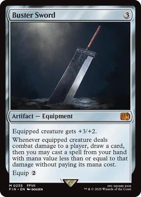 Magic: The Gathering,FINAL FANTASY,Buster Sword - 255,Normal,Mythic,Moderately Played