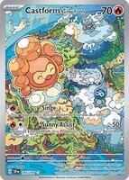 Pokemon,SV08: Surging Sparks,Castform Sunny Form - 195/191,Holofoil,Illustration Rare,Near Mint