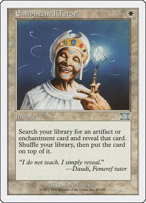 Magic: The Gathering,Classic Sixth Edition,Enlightened Tutor - 19,Normal,Uncommon,Moderately Played