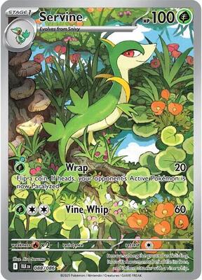 Pokemon,SV: Black Bolt,Servine - 088/086,Holofoil,Illustration Rare,Near Mint