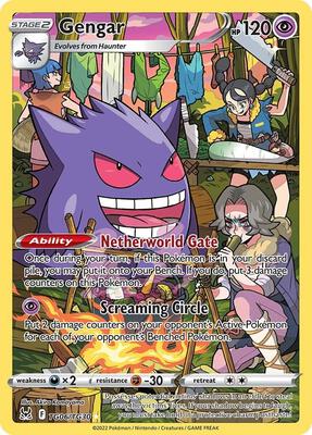 Pokemon,SWSH11: Lost Origin Trainer Gallery,Gengar - TG06/TG30,Holofoil,Ultra Rare,Lightly Played
