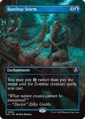 Magic: The Gathering,Innistrad Remastered,Rooftop Storm (Borderless) - 306,Normal,Rare,Near Mint