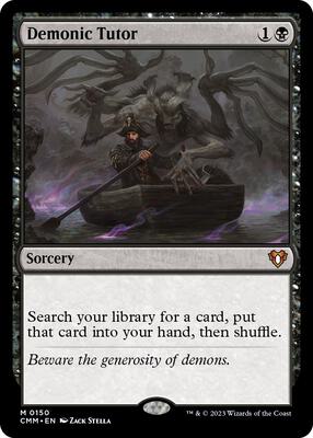 Magic: The Gathering,Commander Masters,Demonic Tutor - 150,Normal,Mythic,Lightly Played