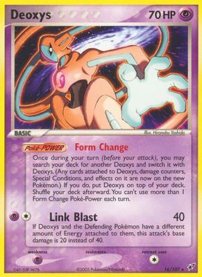 Pokemon,EX Deoxys,Deoxys (Normal Forme) - 16/107,Normal,Rare,Damaged