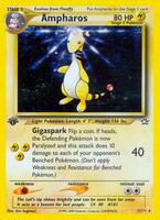 Pokemon,Neo Genesis,Ampharos - 001/111,Unlimited Holofoil,Holo Rare,Lightly Played