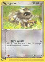 Pokemon,EX Ruby and Sapphire,Zigzagoon - 79/109,Reverse Holofoil,Common,Lightly Played
