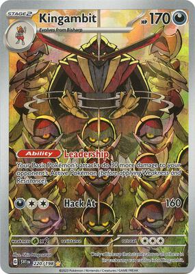 Pokemon,SV01: Scarlet & Violet Base Set,Kingambit - 220/198,Holofoil,Illustration Rare,Lightly Played