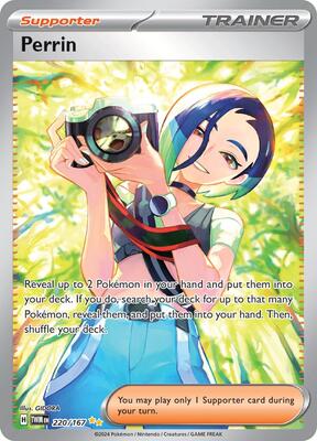 Pokemon,SV06: Twilight Masquerade,Perrin - 220/167,Holofoil,Special Illustration Rare,Lightly Played