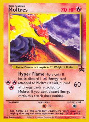 Pokemon,WoTC Promo,Moltres - 21/53,Normal,Promo,Lightly Played